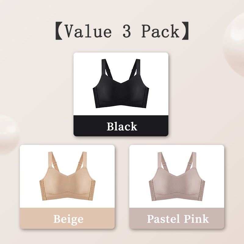 Seamless Minimizer Bra - Sturdy & Breathable Caffeine Fabrics With Anti-shaking Design With Wide Straps VEIMIA
