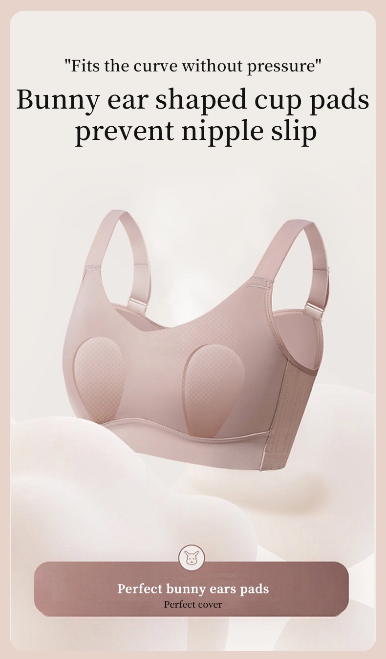 Washable Seamless Minimizer Bra - Sturdy & Breathable Caffeine Fabrics With Anti-wobbling Design VEIMIA