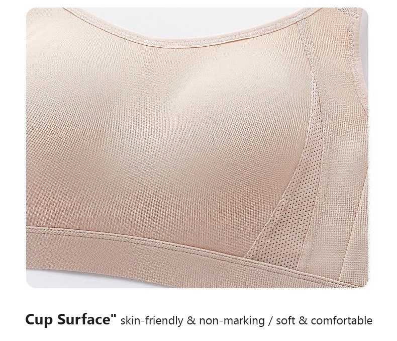 Full Coverage Minimizer Bras Plus Size Supportive Sports Bra Anti-shaking VEIMIA