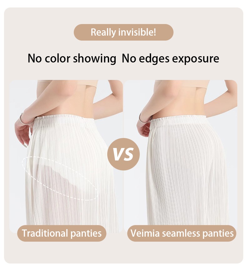 Skin-friendly Seamless Panty, Super Soft One-piece Nude Feeling Skin Tones Women ​​Briefs VEIMIA