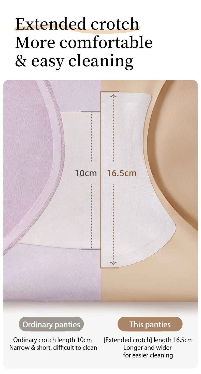 Skin-friendly Seamless Panties, Super Soft One-piece Nude Feeling Foundation Shade Women ​​Briefs VEIMIA​