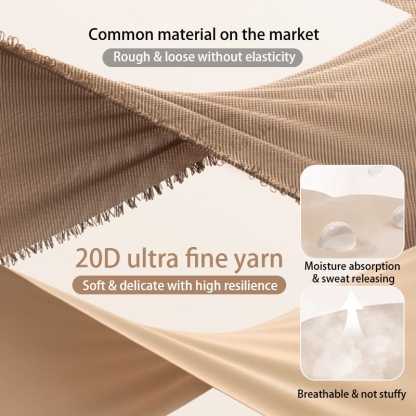 Skin-friendly Seamless Panties, Super Soft One-piece Nude-Like Feeling Foundation Tone Women ​​Brief VEIMIA