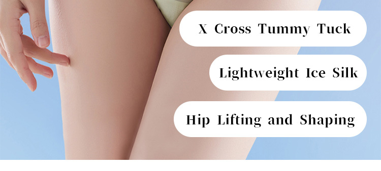 6 Pieces Women's Ice Silk High Waisted Seamless Underwear Tummy Control Veimia