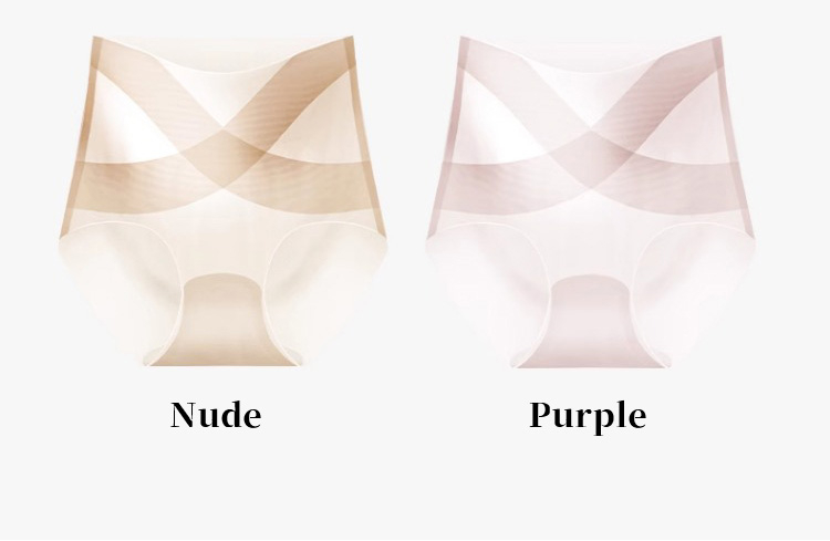 Ice Silk High Waisted Elastic Underwear Veimia