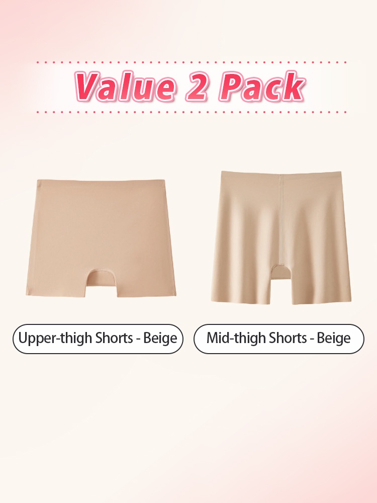 Seamless Anti-roll Short High-waist Stomach Hold, Breathable & Sweat-wicking Ease VEIMIA