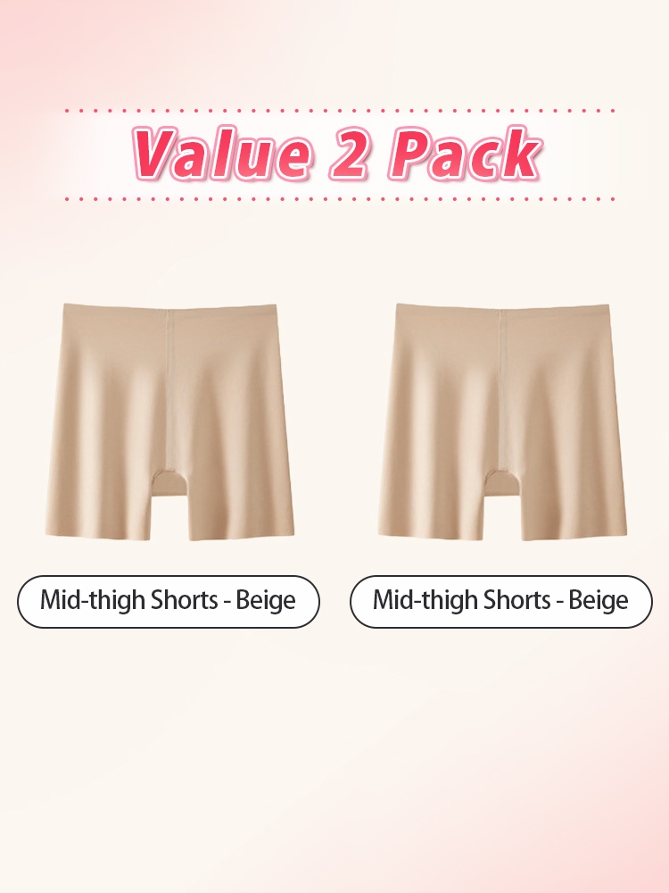 Seamless Safety Short High-waist Tummy Support, Breathable & Sweat-wicking Feel VEIMIA