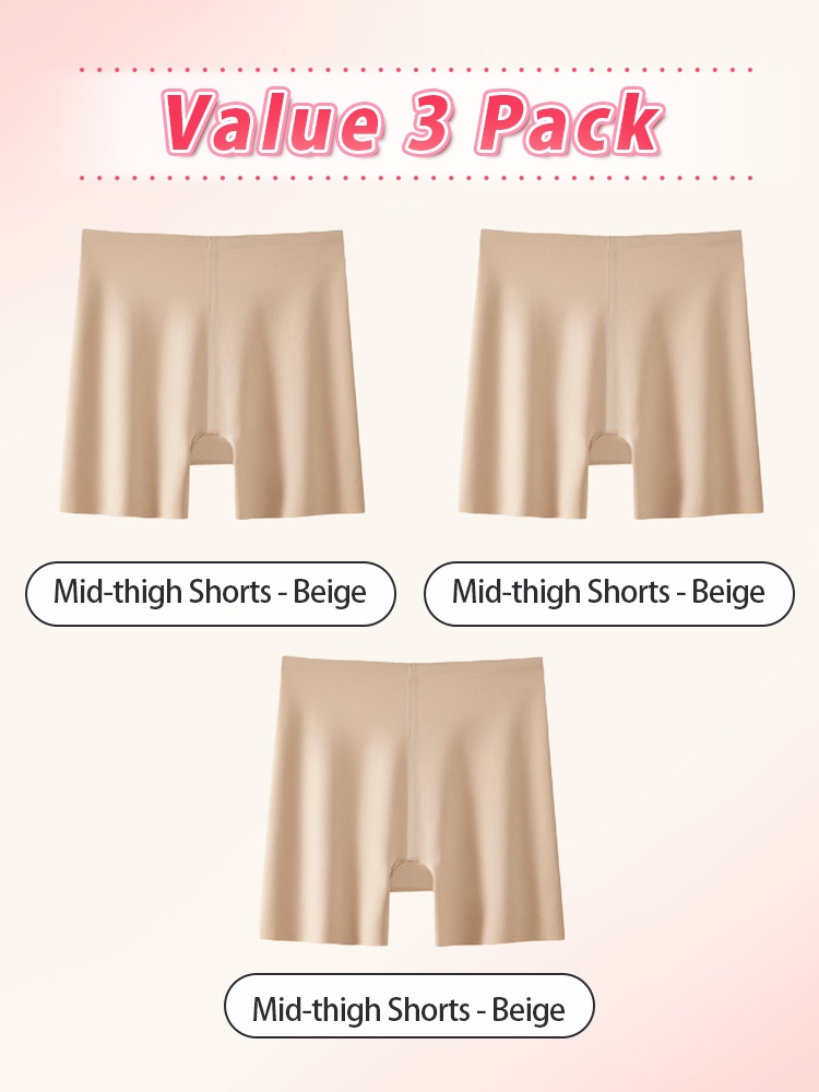 Seamless Anti-roll Short High-waist Stomach Control, Breathable & Sweat-wicking Ease VEIMIA