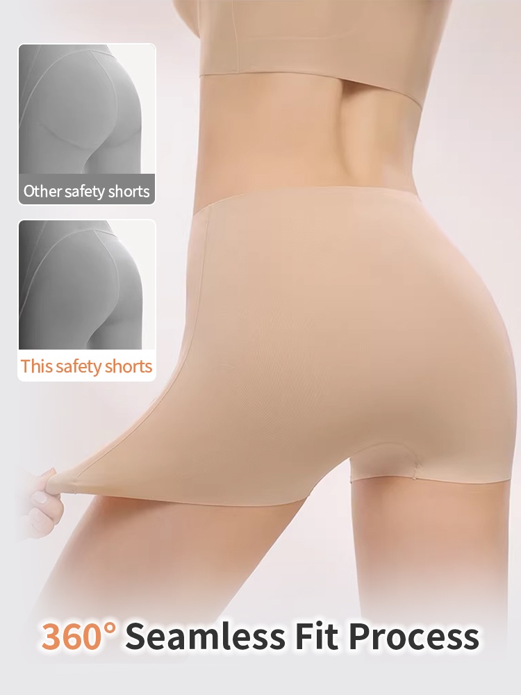 Seamless Safety Short High-waist Abdomen Control, Breathable & Sweat-wicking Comfort VEIMIA