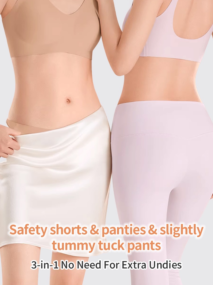 Seamless Safety Short High-waist Abdomens Control, Breathable & Sweat-wicking Comfort VEIMIA