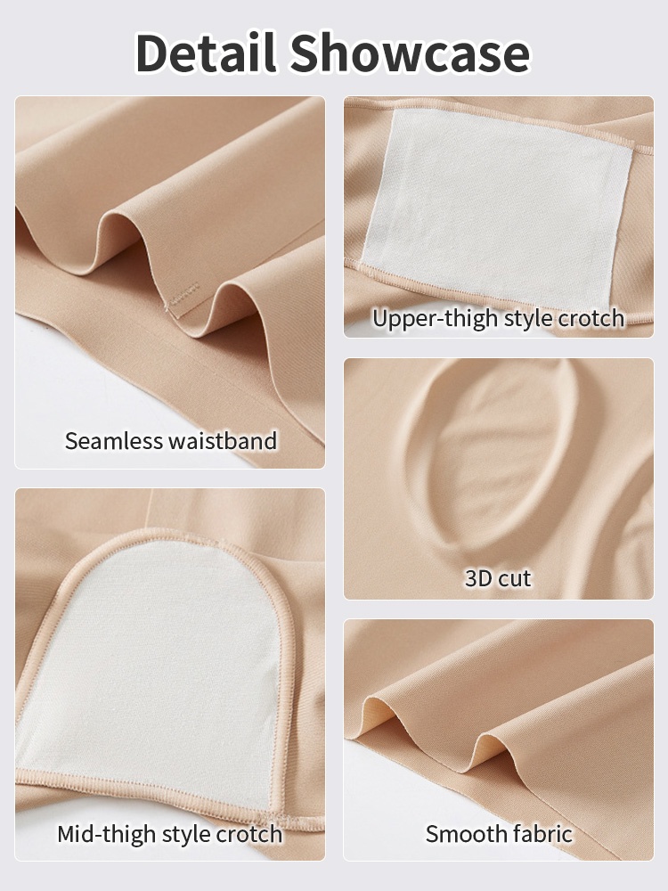 Seamless Safety Short High-waist Tummy Control, Breathable & Sweat-wicking Eases VEIMIA