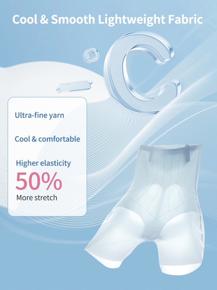 Seamless Shapewear Shorts With High-waisted Slimmings & Tummy Control, Fitted Without Rolled Edges VEIMIA