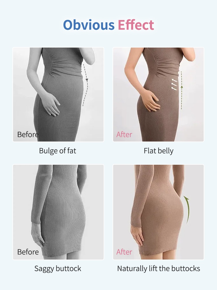Seamless Shapewear Shorts With High-waisted Shaping & Abdomen Control, Fitted Without Rolled Edges VEIMIA