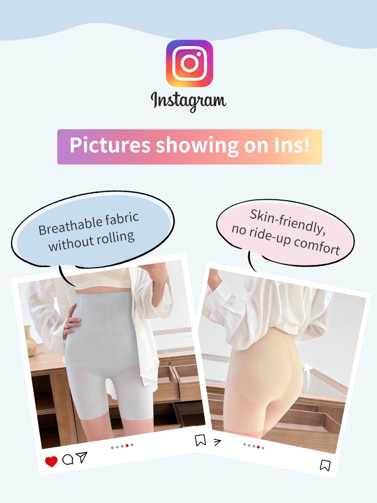 Seamless Shapewear Shorts With High-waisted Shaping & Tummy Control, Fitted Without Rolled Seams VEIMIA