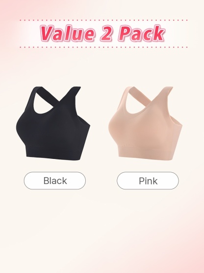 Seamless Sports Bras With Racerback Designs, Shock Absorptions & Breathable Comfort VEIMIA
