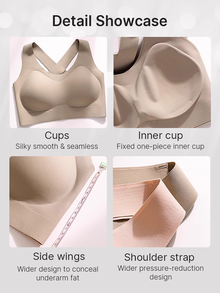 Seamless Sports Bras With Racerback Designs, Shock Absorption & Breathable Comforts VEIMIA
