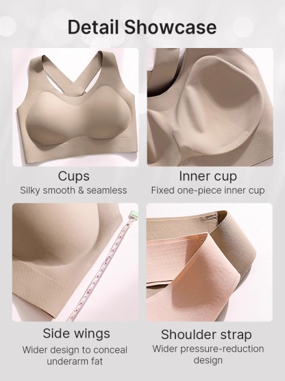 Seamless Sports Bras With Racerback Designs, Shock Absorption & Breathable Comforts VEIMIA
