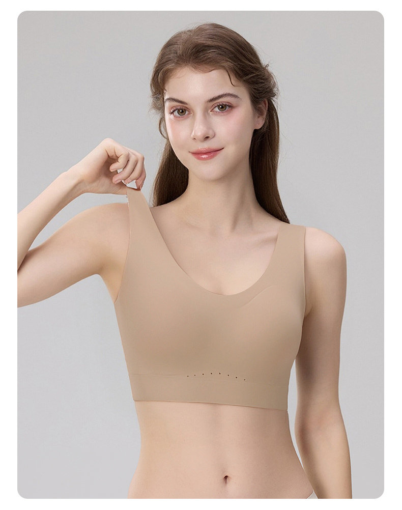 Seamless Sports Bras With Racerback Design, Shock Absorption & Breathable Comforts VEIMIA