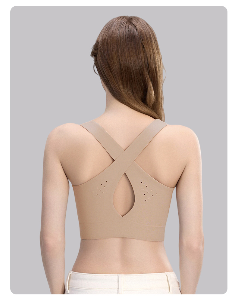 Seamless Sports Bras With Racerback Designs, Shock Absorption & Breathable Comforts VEIMIA