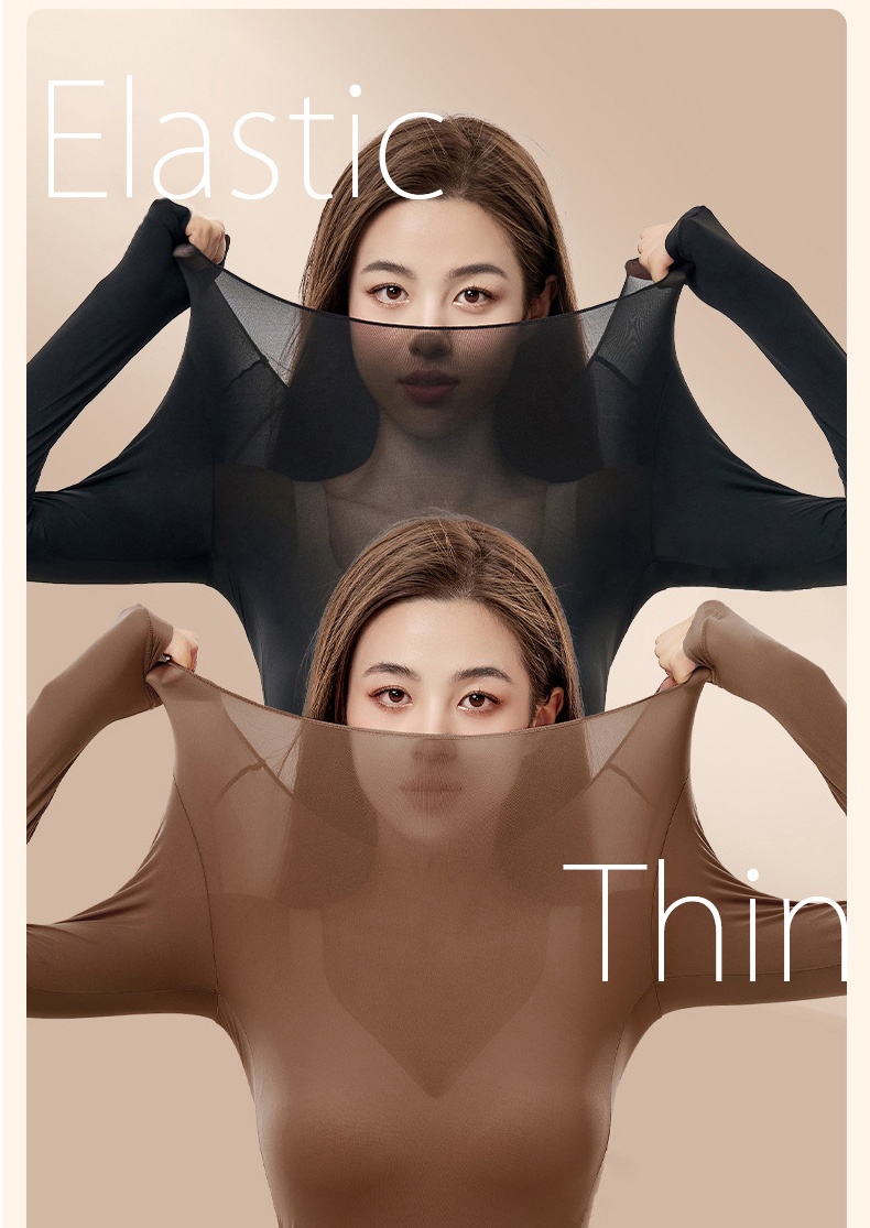 Ultra Thin Long Sleeve Shirt Breathable Thermal Long Johns Set VEIMIA