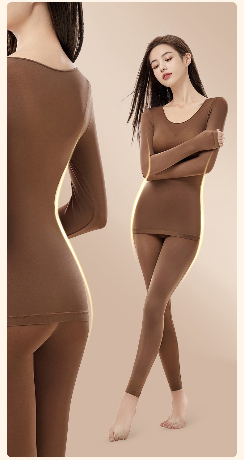 Ultra Thin Elastic Long Sleeve Shirt Breathable Thermal Underwear Hyaluronic Acid Moisturizing Long Johns VEIMIA