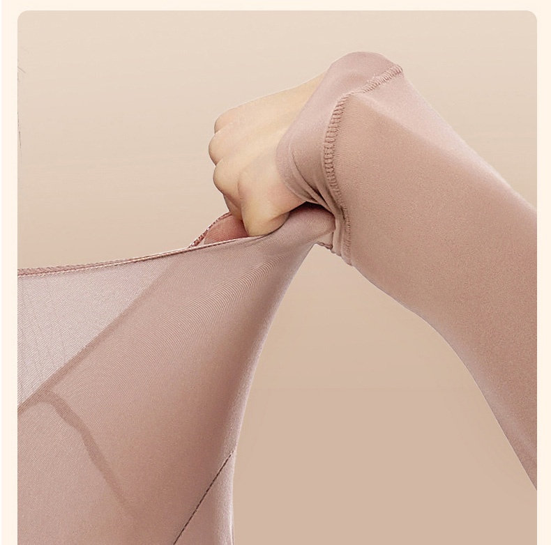 Ultra Thin Elastic Long Sleeve Shirt Thermal Underwear Moisturizing Seamless Long Johns VEIMIA
