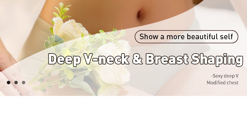 Seamless Sexy Sleep Bra One Piece Deep V Breathable Mesh Naked Feeling VEIMIA