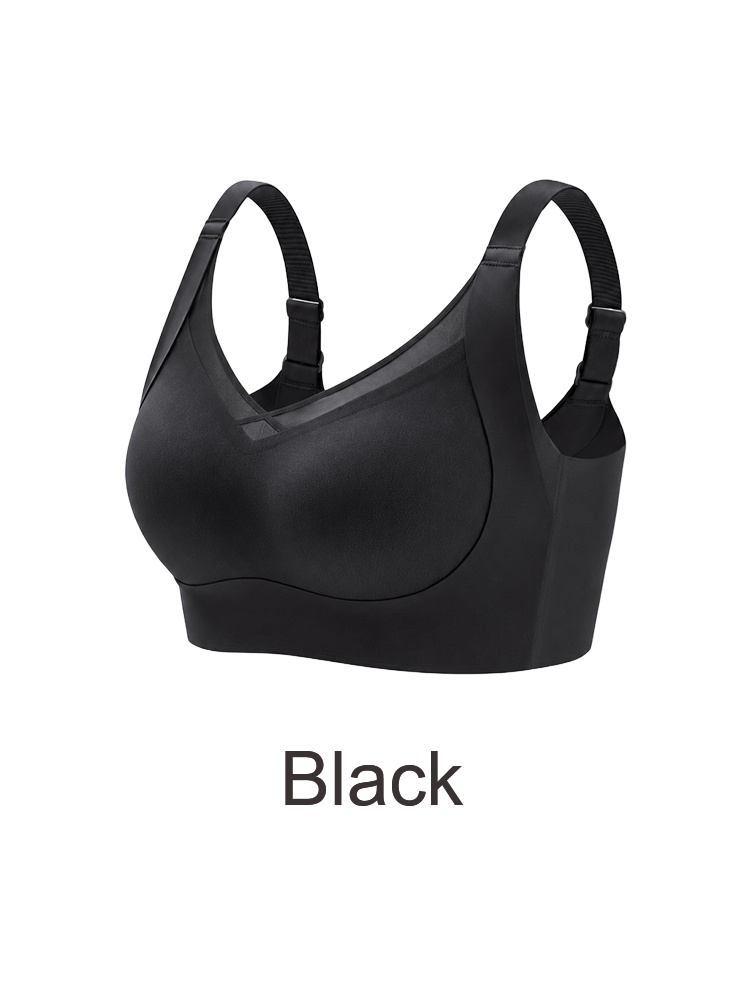 Two pack wireless bras in champagne and beige with wide shoulder straps VEIMIA