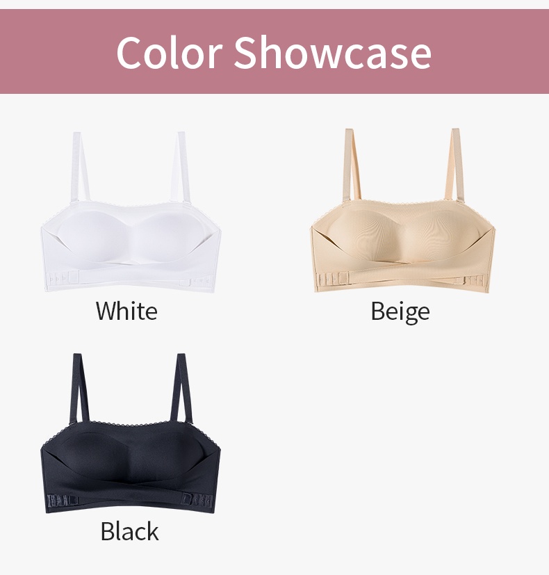 Secure Strapless Bras Anti-slip Snug Fit, Second-skins Wireless Comfort & Seamless Under Clothes VEIMIA