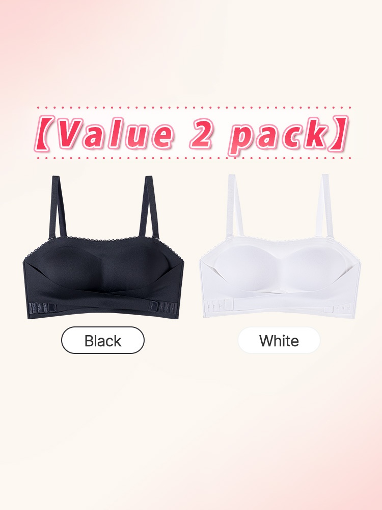 Secure Strapless Bra Anti-slip Snug Hold, Second-skin Wireless Comfort & Seamless Under Garments VEIMIA