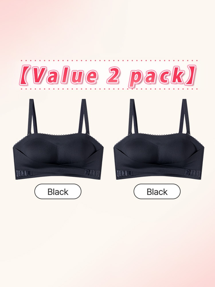 Secure Strapless Bras Anti-slip Snug Feel, Second-skin Wireless Support & Seamless Under Clothes VEIMIA