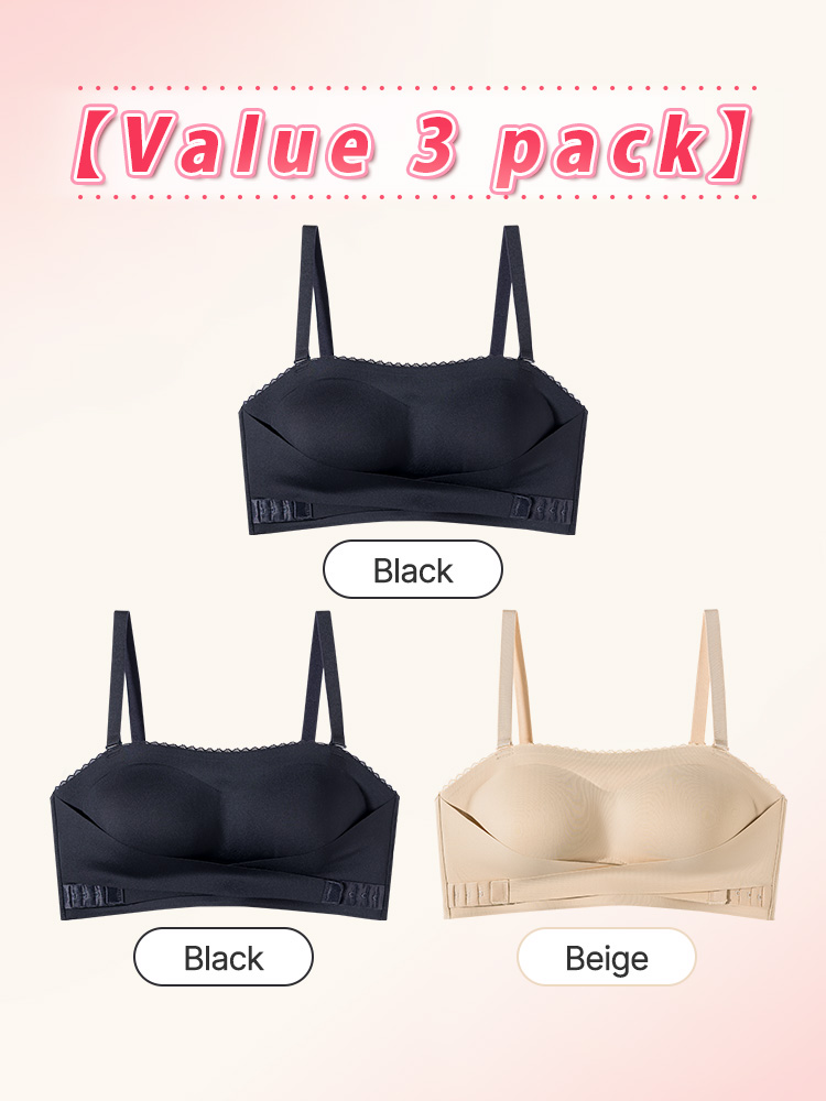 Secure Strapless Bra Anti-slip Snug Fit, Second-skin Wireless Ease & Seamless Under Attire VEIMIA