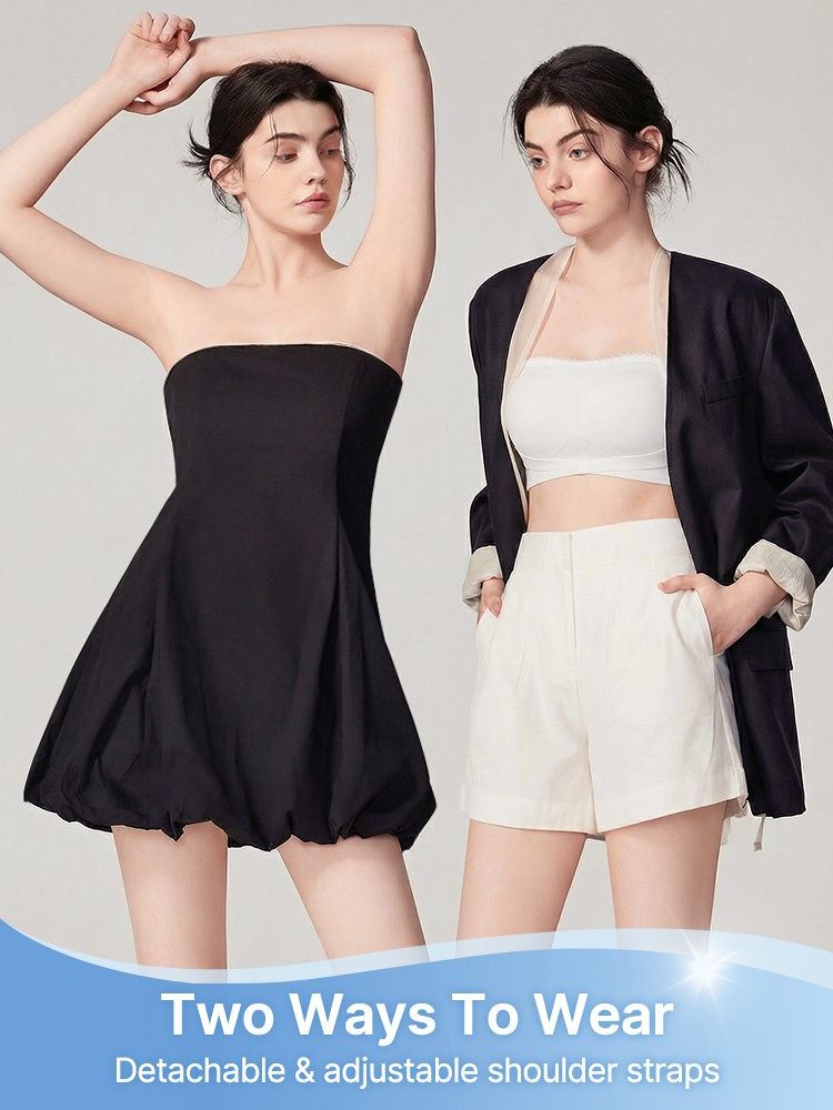 Secure Strapless Bra Anti-slip Snug Hold, Second-skin Wireless Support & Seamless Under Attire VEIMIA