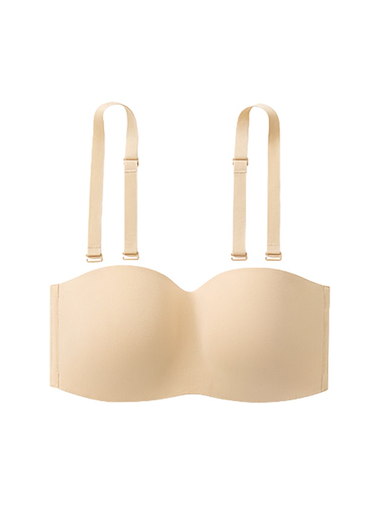 Secure Strapless Bra Stay-put Structure Anti-slip, Seamless Shell Breathable Ease For Any Attire VEIMIA
