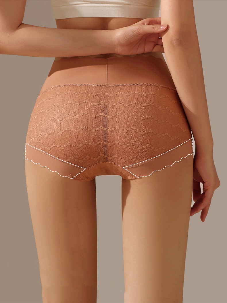 Seamless Sexy Lace Panties Comfortable Mulberry Silk Crotch Plus Size Customer Review VEIMIA