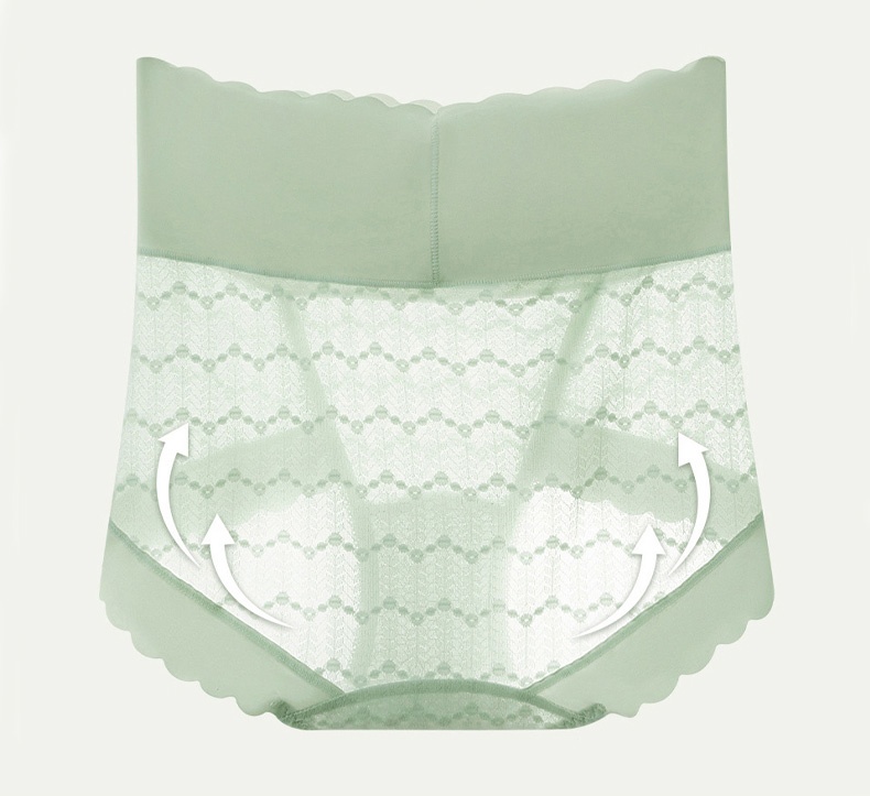 Seamless Sexy Lace Panties Wrapping Mulberry Silk Crotch Plus Size Underwear Lift Hips VEIMIA