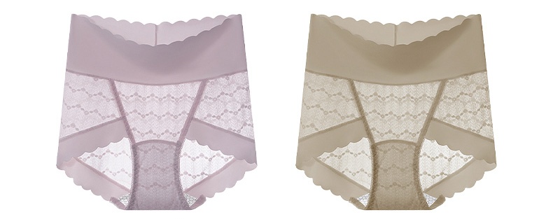 Lace Panties Comfortable Wrapping Mulberry Silk Crotch Plus Size Underwear Lift Hips VEIMIA