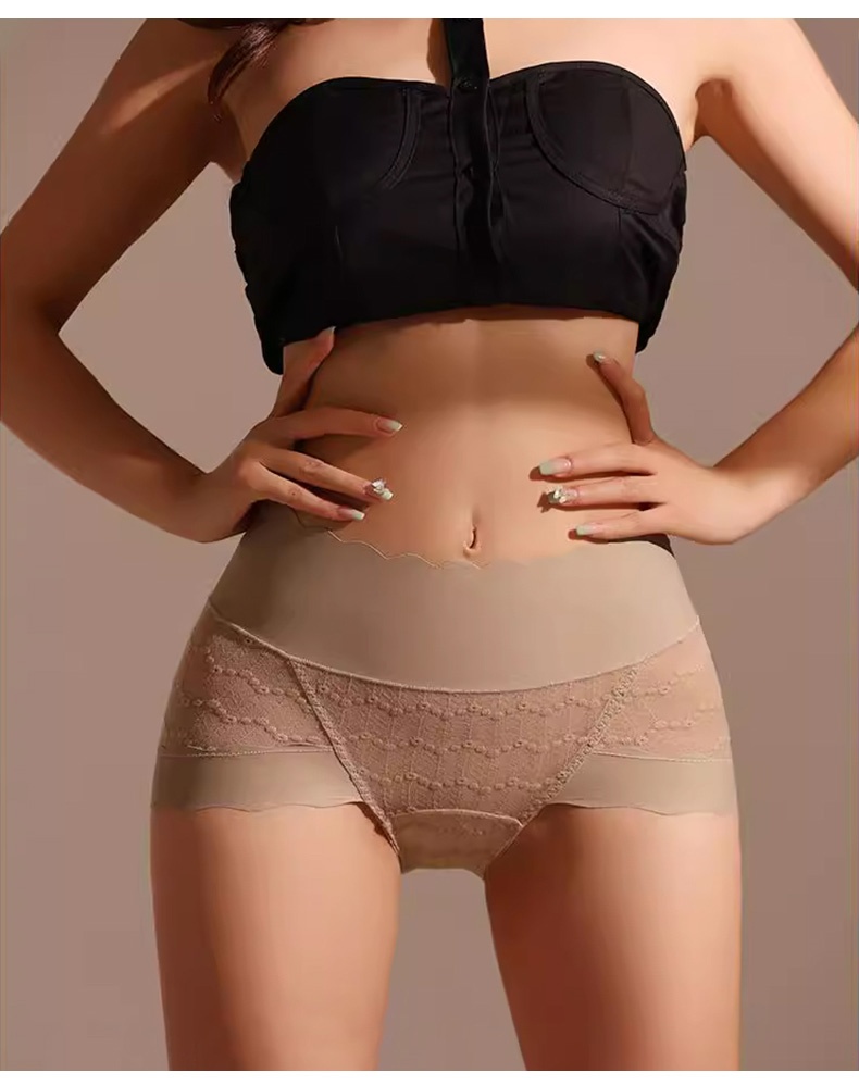 Seamless Sexy Lace Panties Comfortable Wrapping Plus Size Breathable Thermal Change Underwear Colors VEIMIA