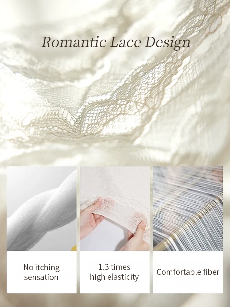 Sexy Lace Bra & Panty Sets Sheer French Style Design, Ultra-Thin & Slimming For Woman VEIMIA