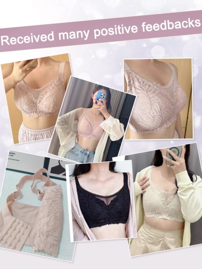 Shape-enhancing Minimizer Bra Sexy & Comfortable With Prevent Accidental Exposure Lace Trims VEIMIA