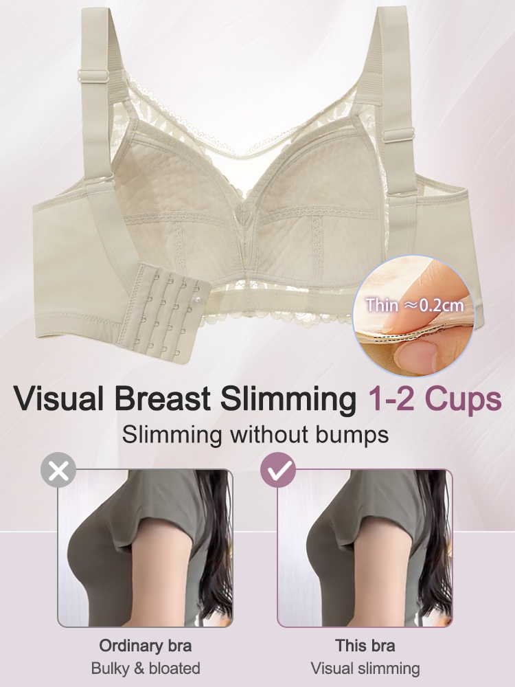 Shape-enhancing Minimizer Bras Sexy & Comfortable With Prevent Accidental Exposure Lace Trims VEIMIA