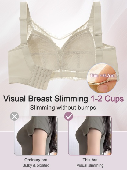 Shape-enhancing Minimizer Bras Sexy & Comfortable With Prevent Accidental Exposure Lace Trims VEIMIA