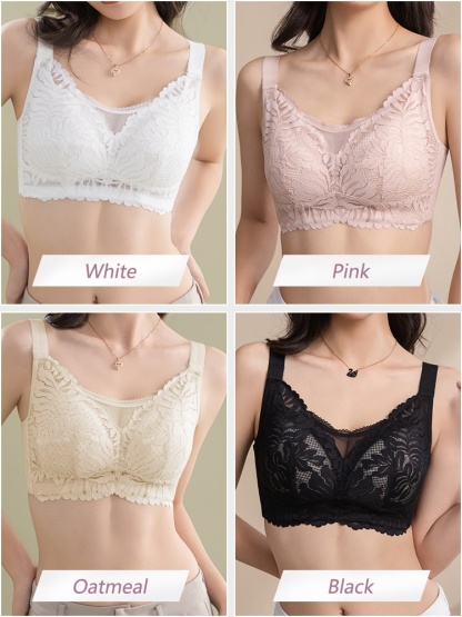 Shape-enhancing Minimizer Bras Sexy & Comfortable With Prevent Accidental Exposures Lace Trims VEIMIA
