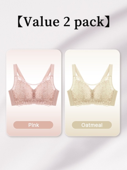 Shape-enhancing Minimizer Bra Sexy & Comfortable With Prevent Accidental Exposures Lace Trim VEIMIA