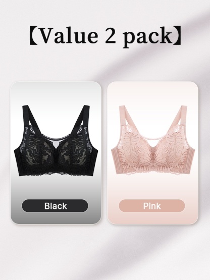 Shape-enhancing Minimizer Bra Sexy & Comfortable With Prevent Accidental Exposure Lace Trims VEIMIA