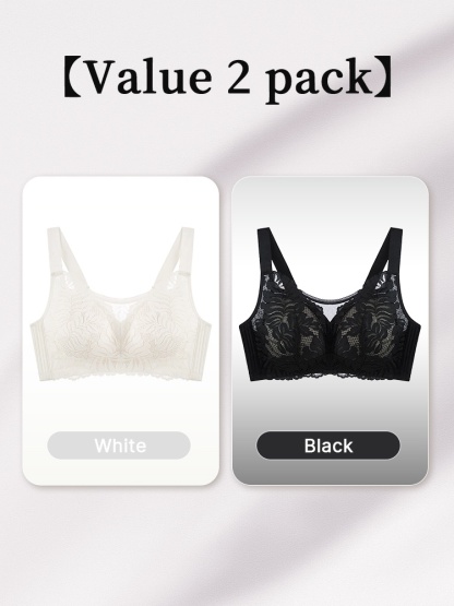 Shape-enhancing Minimizers Bras Sexy & Comfortable With Prevent Accidental Exposure Lace Trim VEIMIA