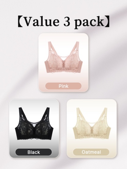 Shape-enhancing Minimizer Bras Sexy & Comfortable With Prevent Accidental Exposures Lace Trim VEIMIA