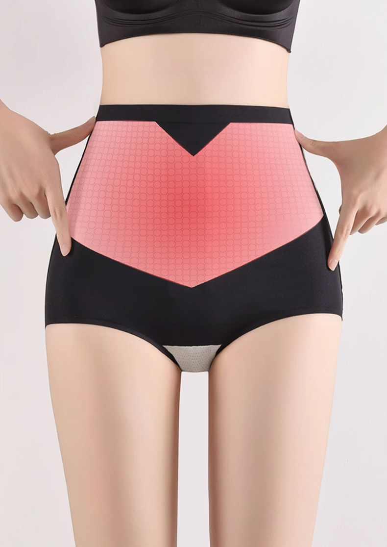 Compression for Instant Waist Slimming & Hip Lifting High-waisted Elastic Breathable Shapewear Briefs Temperature Changing VEIMIA