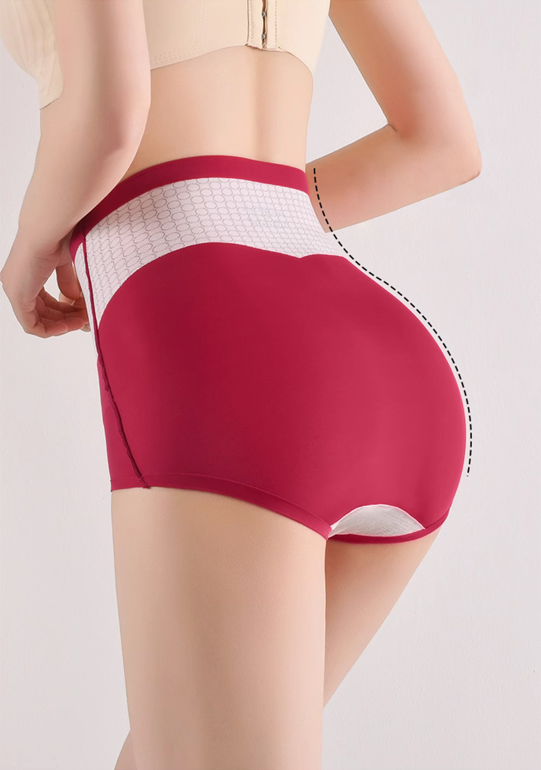 Front Buckle Compression for Instant Waist Slimming Hip Lifting High Waisted Elastic Breathable Shapewear Briefs VEIMIA