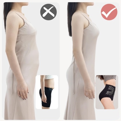 Compression for Instant Waist Slimming & Hip Lifting High-waisted Shapewear Briefs VEIMIA