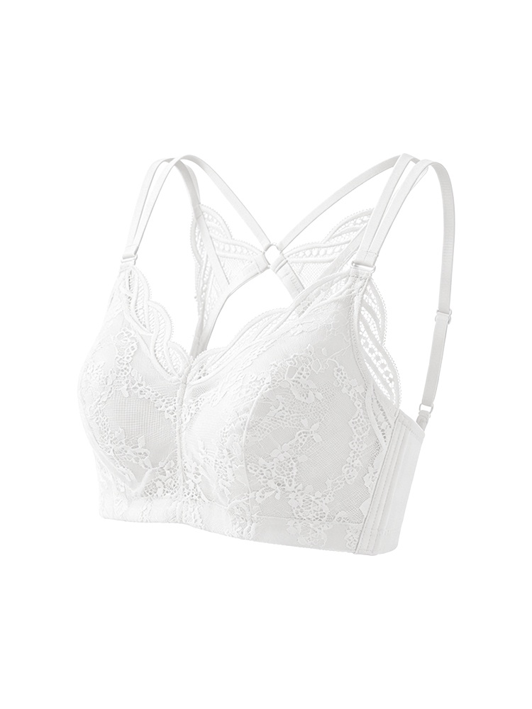 White sheer lace bra product cutout VEIMIA